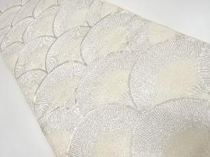 アンティーク　花青海波模様織り出し袋帯(材料)